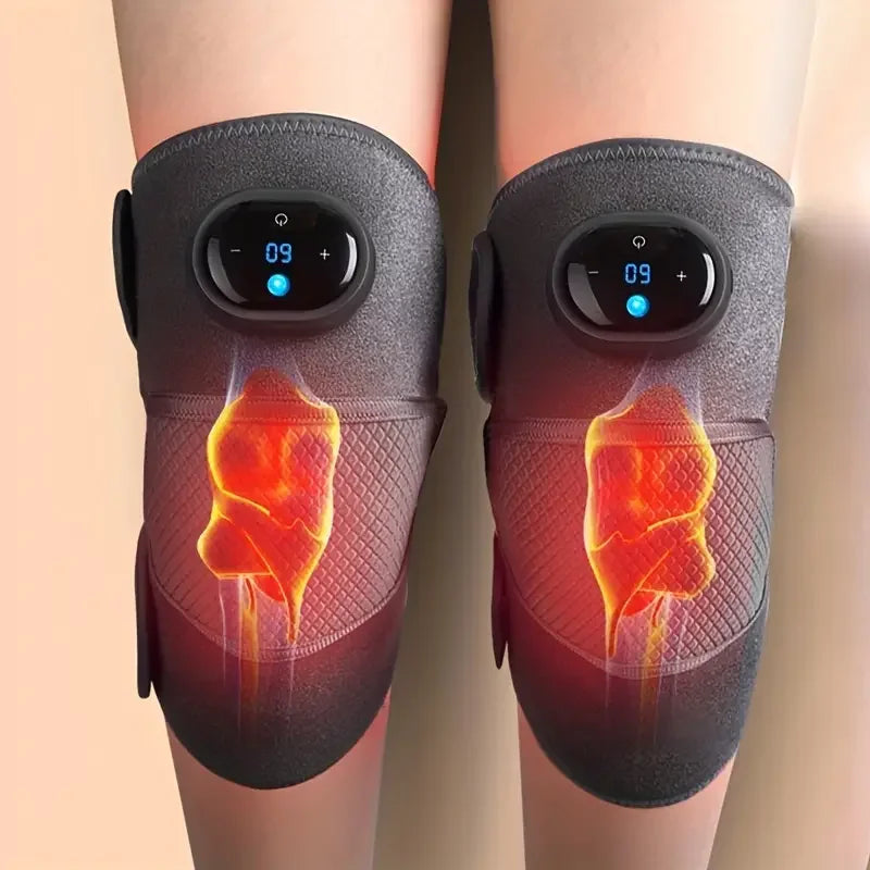 ThermoTouch Heated Knee Massager with Adjustable Vibration and Heat Settings